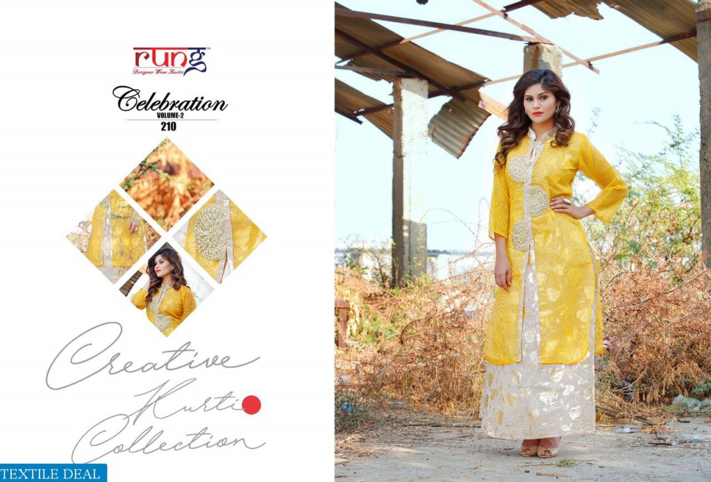 Rung Celebration vol-2 Wholesale readymade Tunics collection
